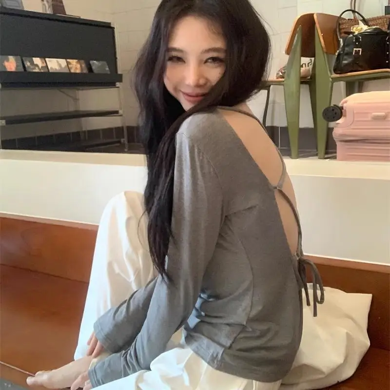 

Футболки с длинными рукавами, женские хлопковые топы для поездок на работу, свободная посадка, удобная дышащая летняя элегантная офисная рабочая одежда, повседневный вид