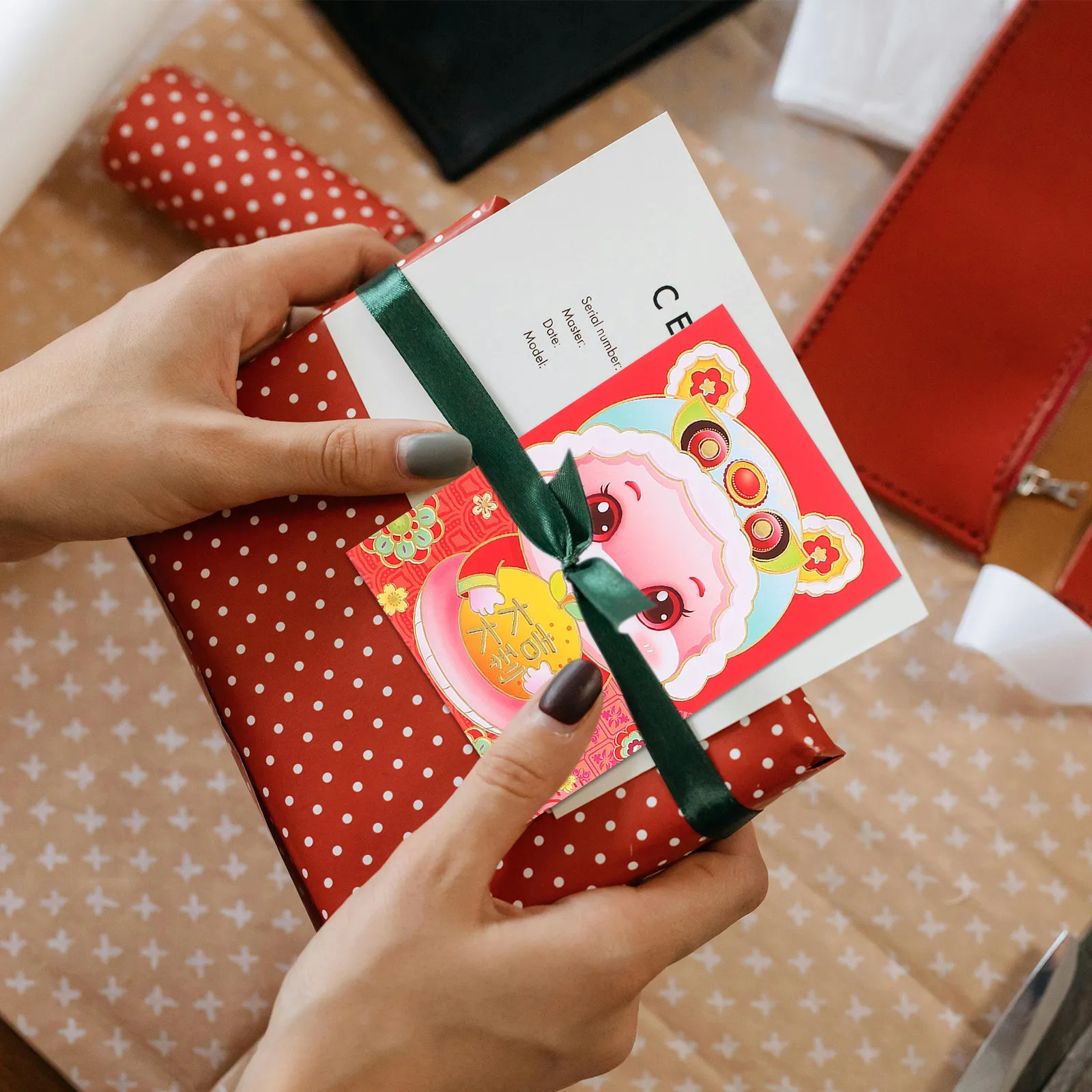 

60 шт. красных конвертов для Китайского Нового года 2025 года (Год Змеи), конверты Хун Бао, денежные конверты Лай Си для Весеннего фестиваля и свадеб