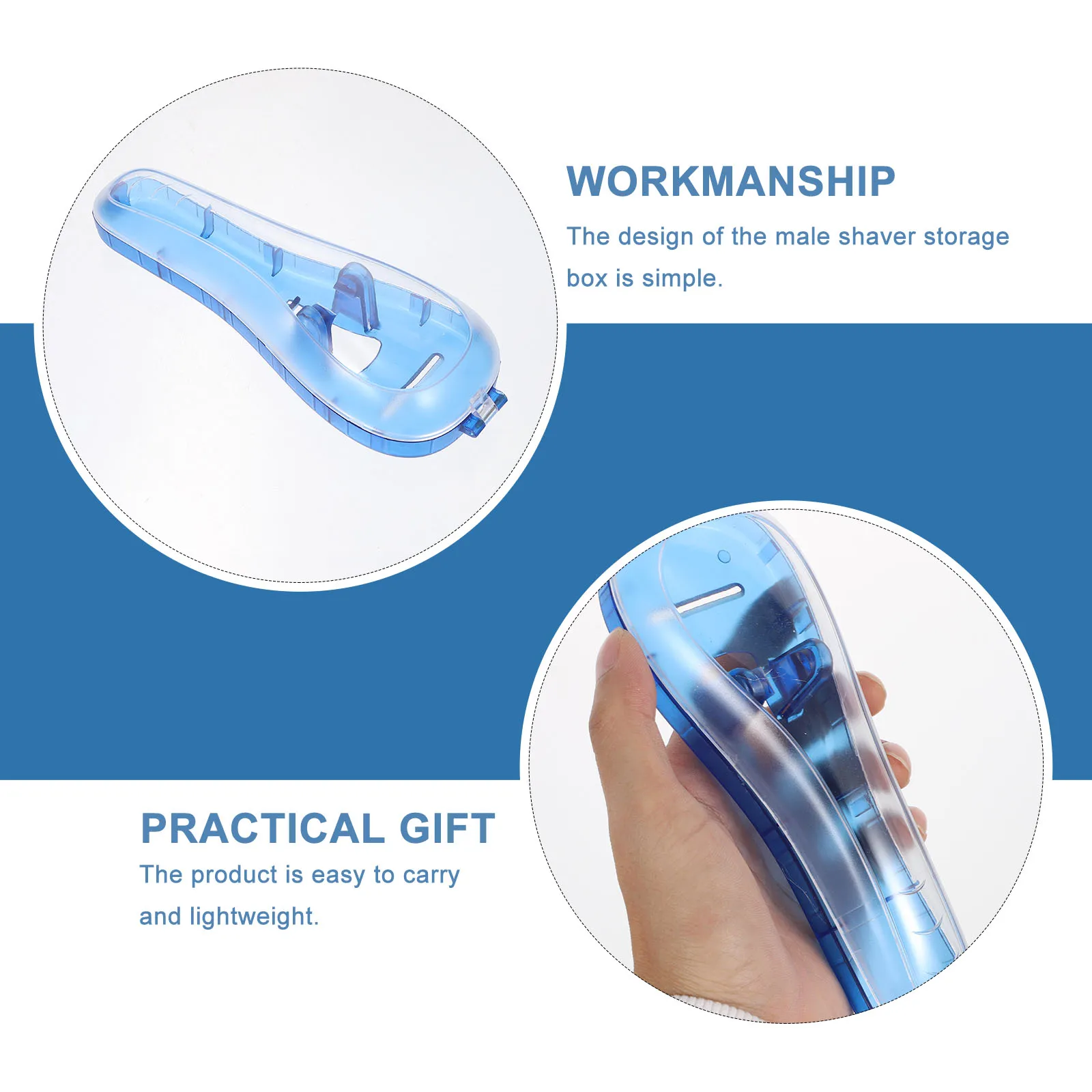حافظة ماكينة حلاقة للسفر للرجال، صندوق تخزين ماكينة الحلاقة، غطاء واقٍ، تصميم محمول خفيف الوزن، مناسب للاستخدام الداخلي والخارجي، رائع