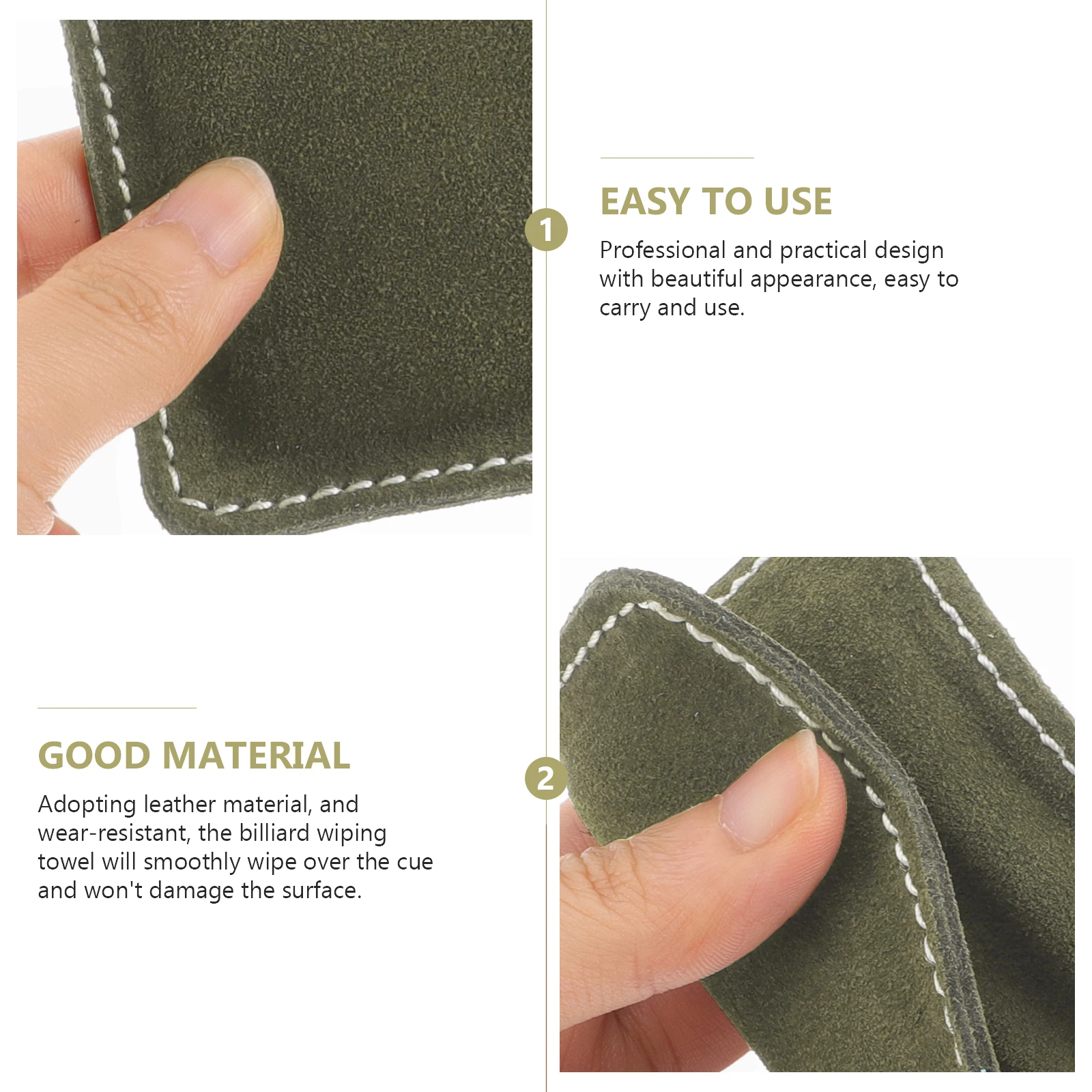 لينة البلياردو جديلة تنظيف القماش بركة عصا رمح الملمع لنادي السنوكر منشفة قابلة لإعادة الاستخدام الاستخدام اليومي #4