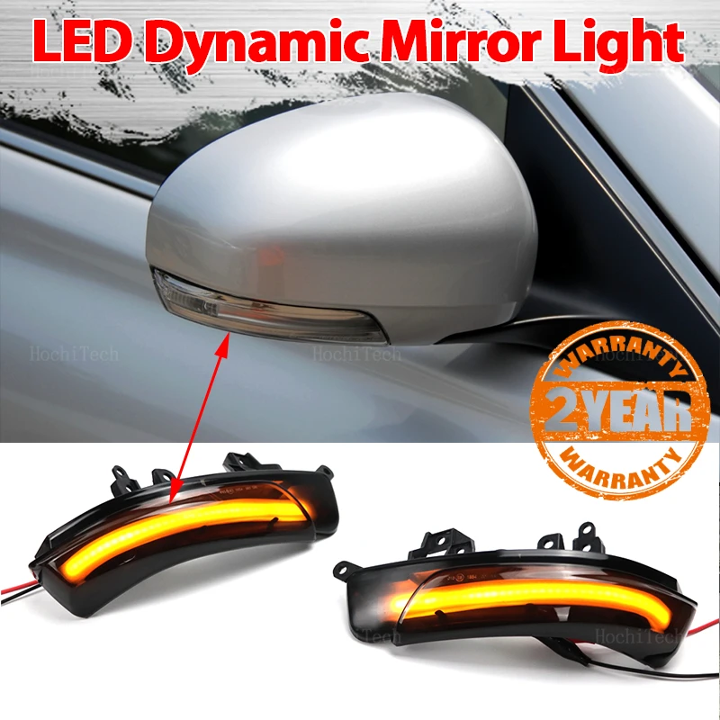 2x Dynamic Blinker LED Turn Signal Light Indicator Side Mirror Lamp For REIZ WISH MARK X CROWN AVALON CAMRY IQ