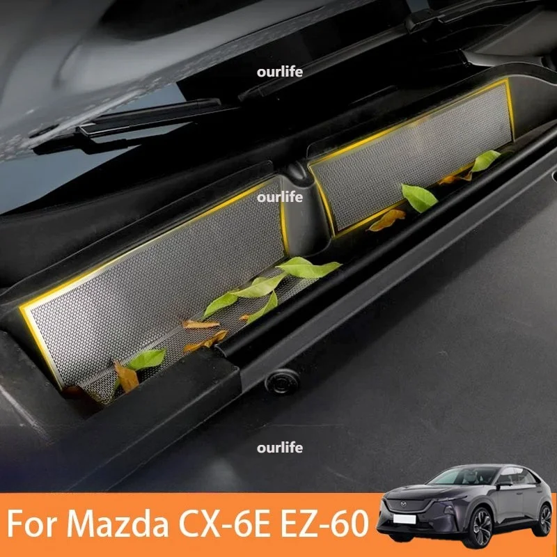 For Mazda CX-6E EZ-60 2027 Car Engine Bay Dust Protection Cover Auto Front Engine Compartment Dust Shield Protector Accessories