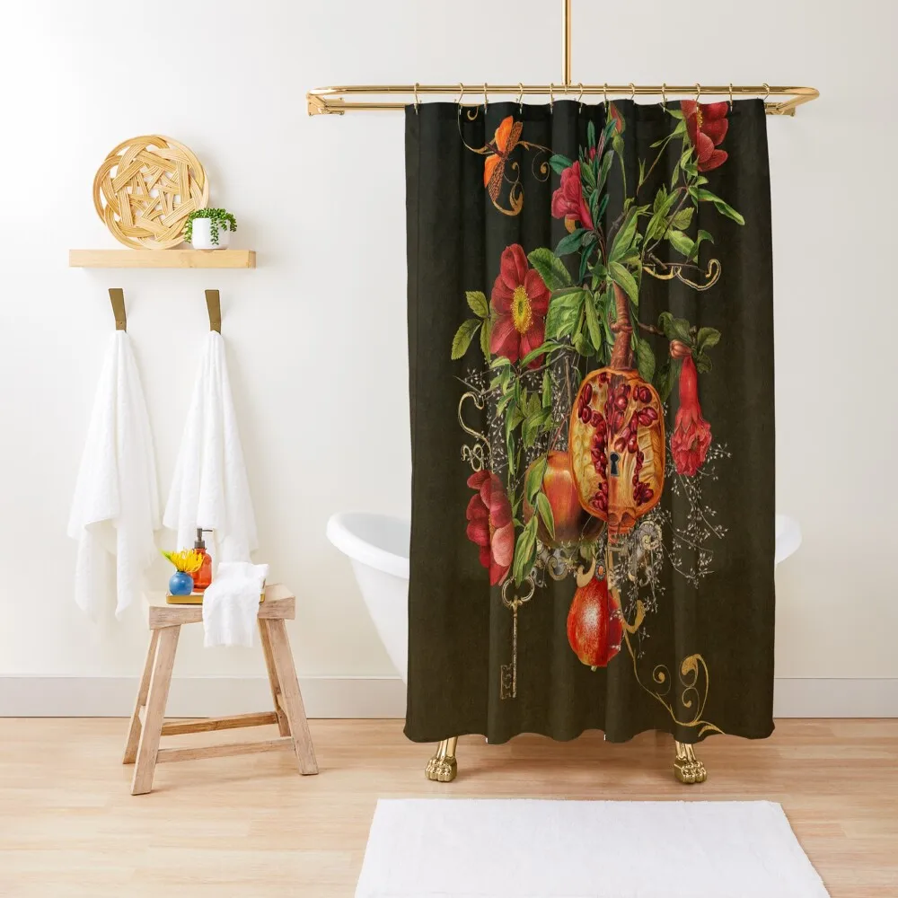 

Pomegranate Shower Curtain For Shower Accessories For Shower And Services Bathroom Set Bathroom Curtain