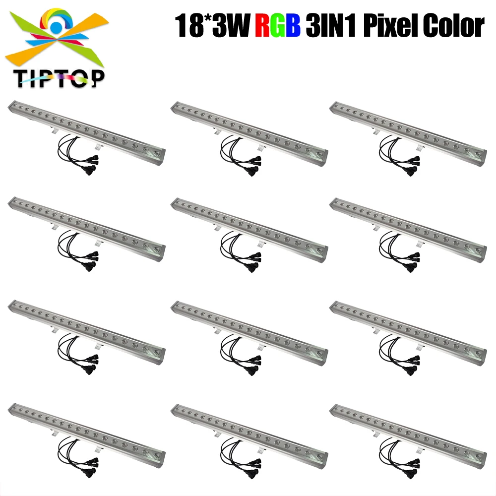 

TIPTOP 50W RGB Wall Washer Pixel Light Waterproof Smart Wall Light DMX Control Waterproof IP65 Dimmable LED Flood Light Bar