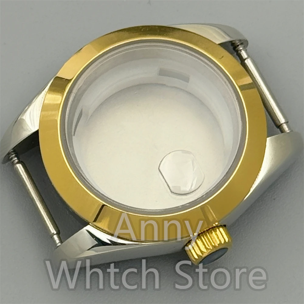 NH05 Watch Part Lady's 28mm Stainless Steel Silver Gold Rose Watch Case With 20.5mm Dial Hand Set Fit NH05 NH06 Movement