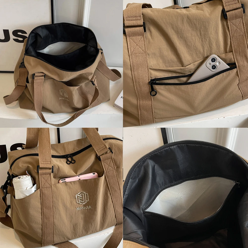 رحلة عمل سريعة الجفاف، حقيبة سفر لمسافات قصيرة، حقيبة كتف للرجال مع سعة كبيرة، حقيبة لياقة للسفر مقاومة للماء للنساء