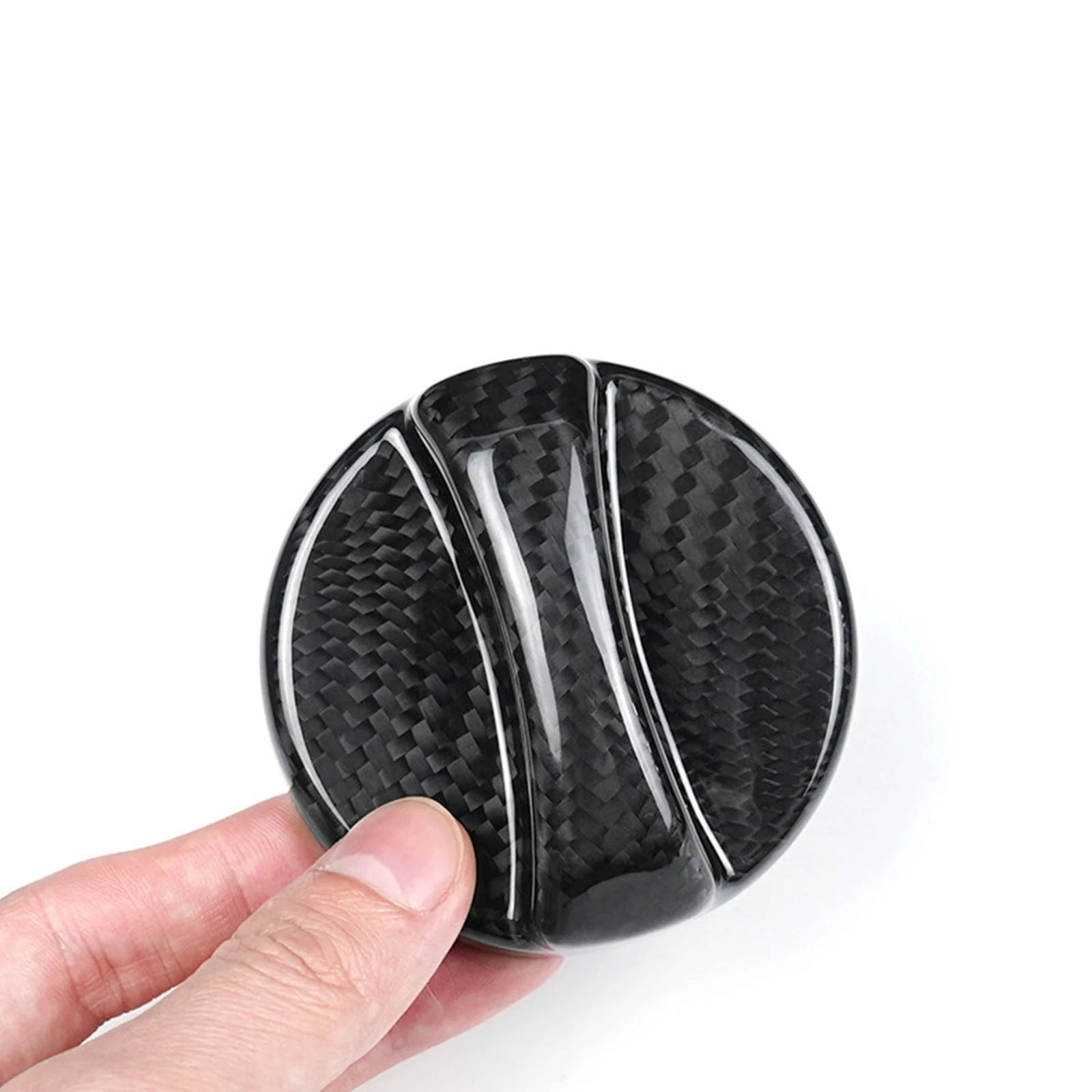 Real Dry Carbon Fiber Gas Fuel Tank Inner Panel Trim Cover Cap For 2010-2015 Chevrolet Camaro Sticker