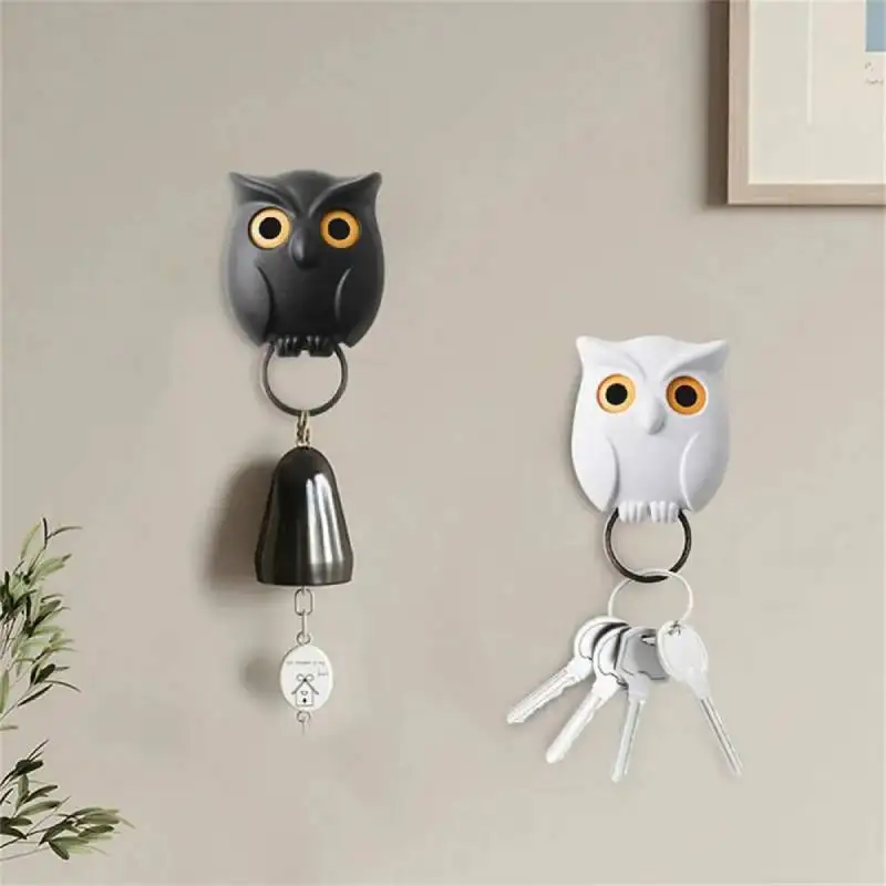 1PCS Owl Shape Wall Hook Key Holder Wall Sticker Keep Keychains Key Hanger Hooks Wall Hanging Hook For Kitchen Home Adhesive