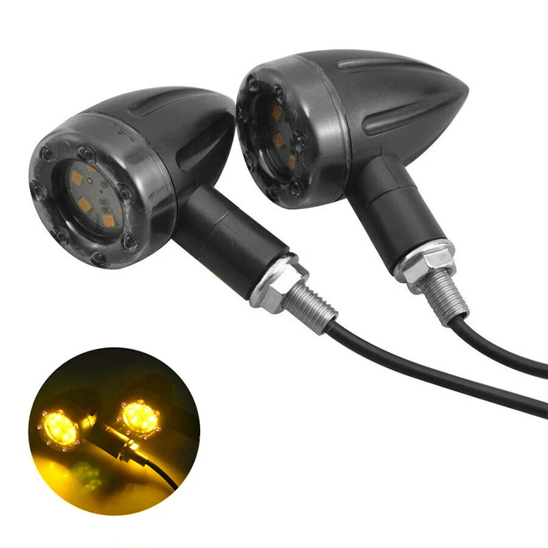 

2/4pcs Motorcycle LED Brake Light Amber Red led Turn Signal Tail Light Indicator Motor Accessories Warning Signal Bulbs Lamps