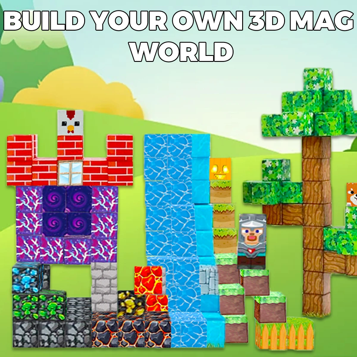 Magnetische Bouwstenen Kersenbloesem Lava Voor Kinderen Jongens Meisjes Leeftijden 3 + Magneet Kubus Set STEM Montessori Zintuiglijke Speelgoed