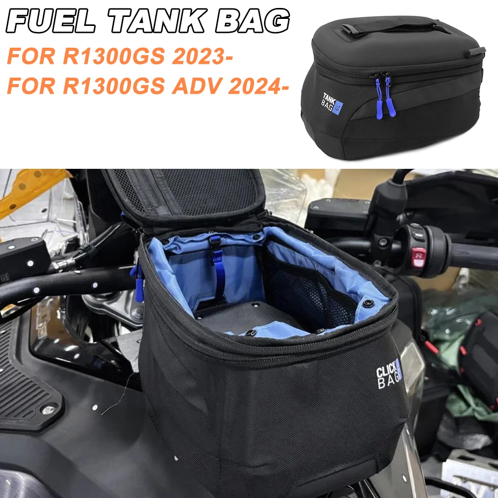 

Quick Lock Kit Black Motorcycle 6L Tank Bag Luggage Waterproof Backpack For BMW R1300GS ADV R 1300 GS Adventure 2023 2024 2025