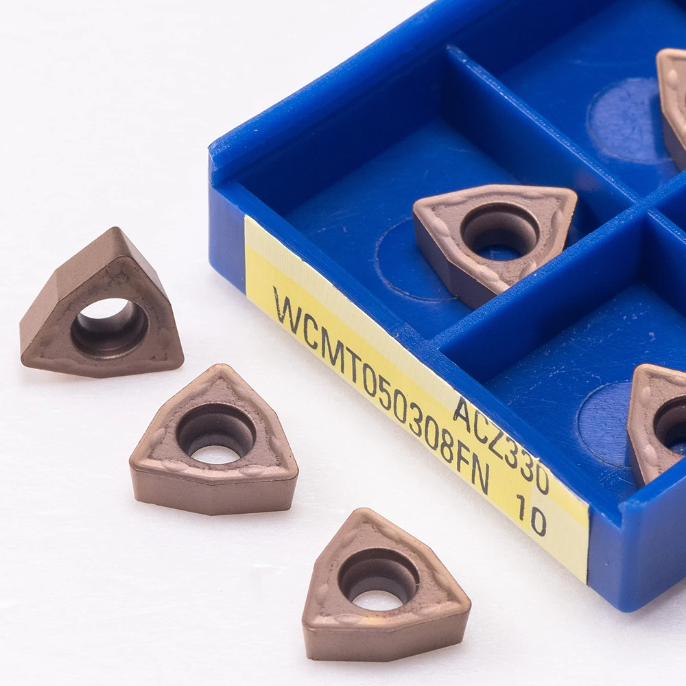 WCMT050308FN ACZ330 CNC Lathe milling inserts U drilling Finishing milling cutter Hard alloy wear-resistant milling turning tool