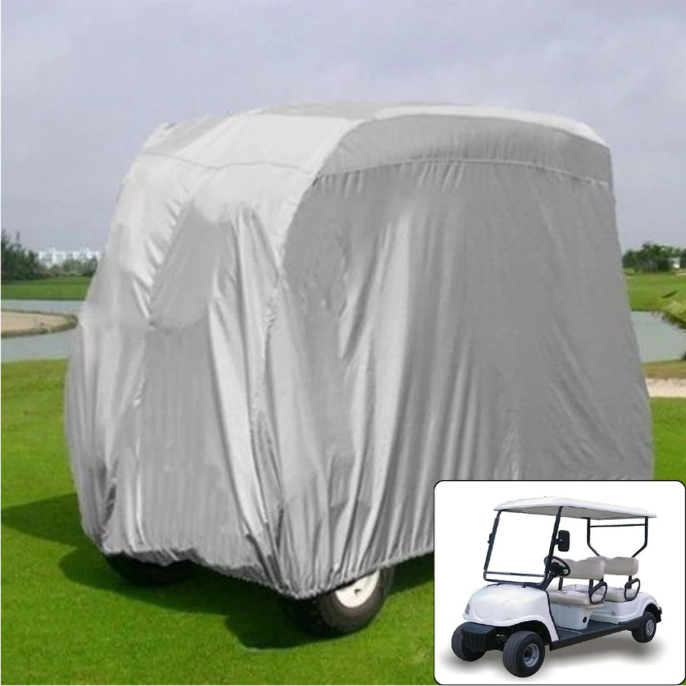 275x122x168cm/285x122x168cm Oxford Cloth Passenger Golf Cart Cover Durable Waterproof Outdoor Dust Cover Auto Protector