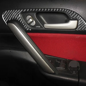 Carbon fiber interior of the car handle Garrison Garrison Sticker, accessories for Honda Civic SI 2001 2002 2003 2004 2005 12 Main Sales Acetate Civic SI Panel - №8