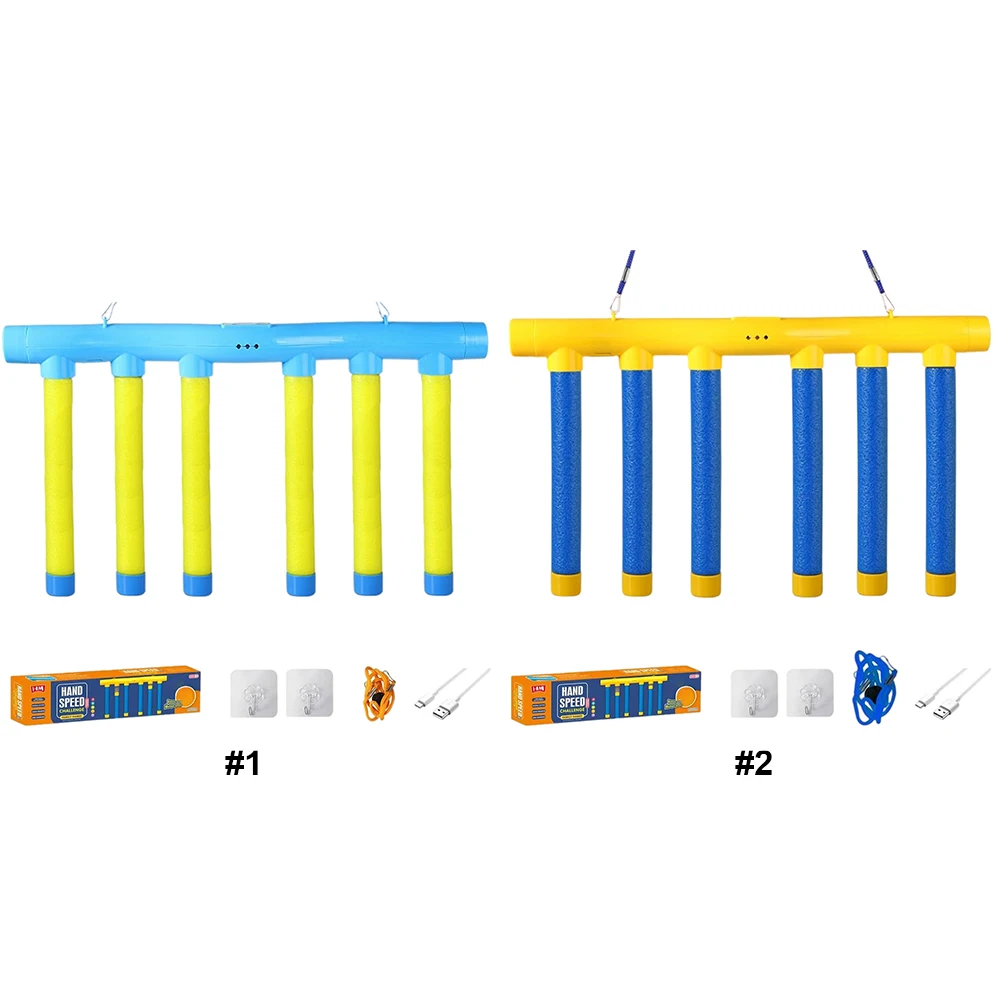 لعبة Falling Sticks الرياضية 3 عصا تحدي عاكسة قابلة للتعديل، شحن USB، لعبة تعليمية تفاعلية بين الوالدين والطفل