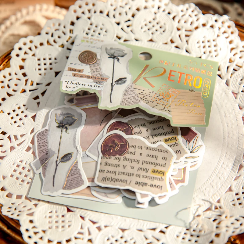 Mr. Paper 2Style 30Pcs/bag Creative Small Size Sticker Pack DIY Handbook Material Decoration Scrapbook Album Notebook Calendar