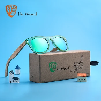 HU WOOD marque Design enfants enfants lunettes de soleil cadre multicolore lunettes de soleil en bois pour enfant garçons filles lunettes de soleil bébé GR1001