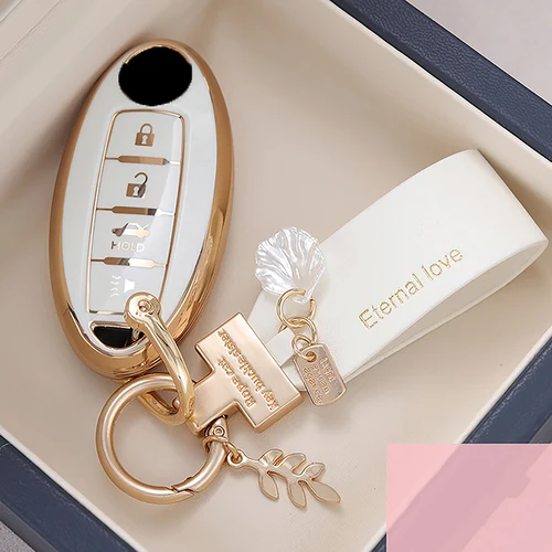 Funda para llave de coche, carcasa para Nissan Qashqai Juke J10 J11 x-trail T32 T31, Pathfinder Note, 3 y 4 botones, Phnom Penh