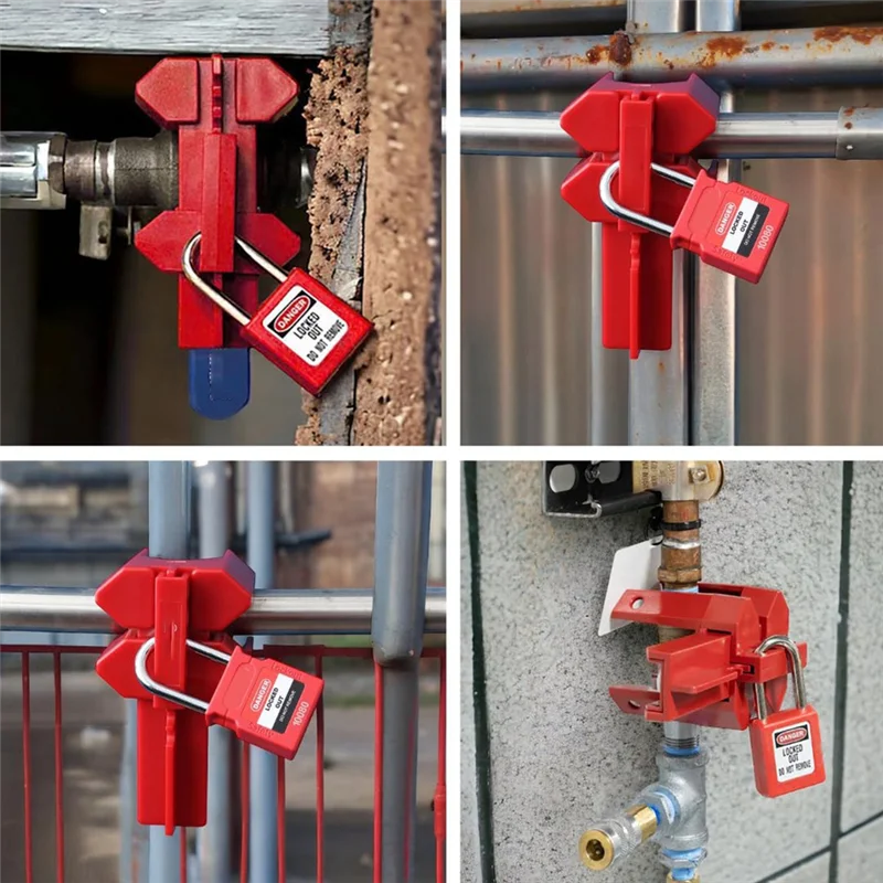 

BHTS-Ball Valve Lockout With Padlock For 1/2In-2-1/2In Outside Diameter Pipe - Design Prevents Accidental Activation