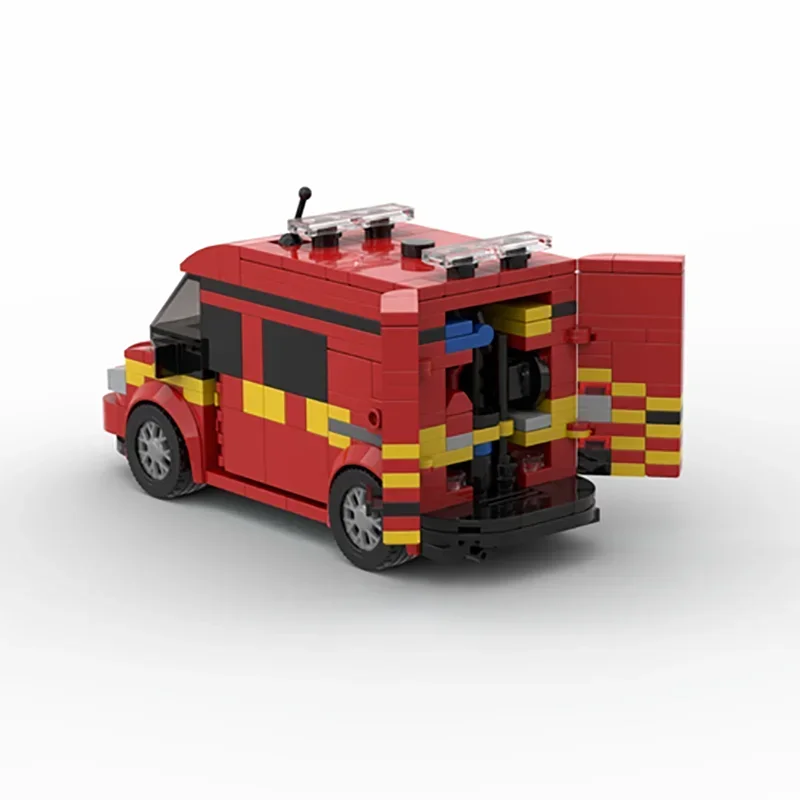 Car Series YcMoc Building Blocks London Fire Investigation Model Technology Brick Brand-name Vehicle DIY Toy For Child Gifts
