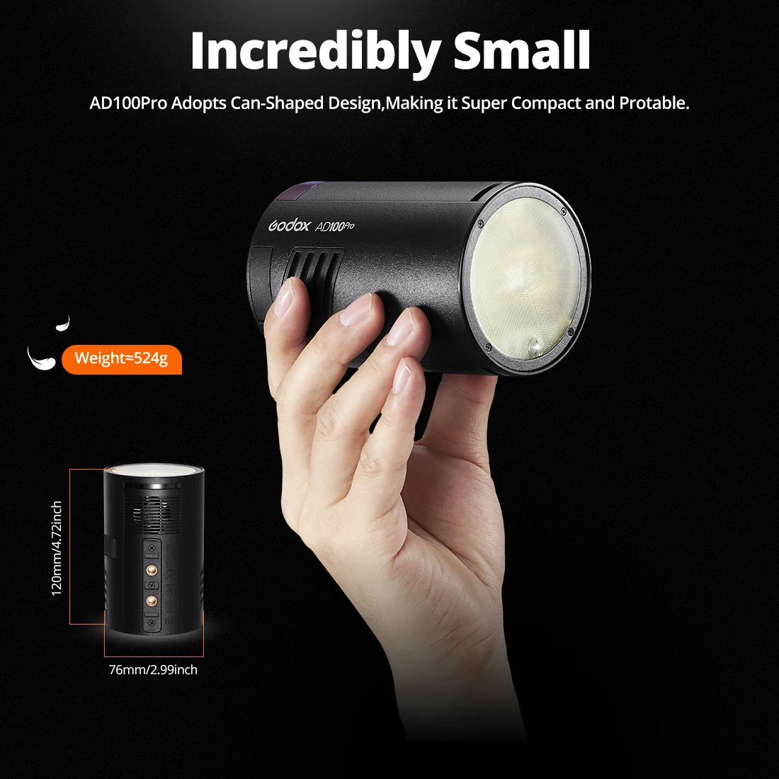 

GODOX AD100PRO-DS Outdoor Pocket Speedlite Flash