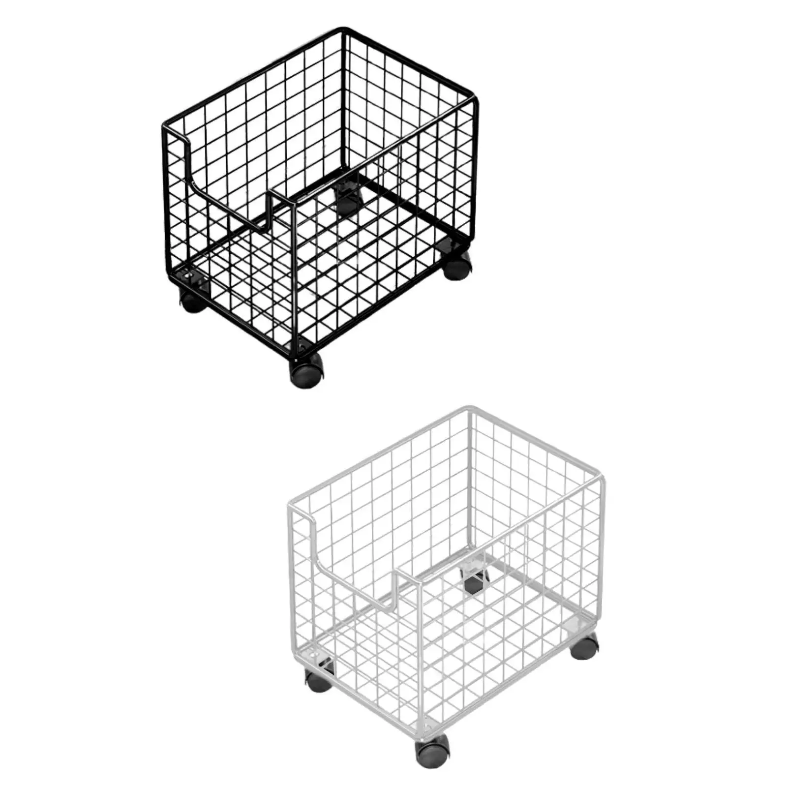 Under Desk Organizer Box with Rolling Wheels File Cabinet Storage Cart for Home Office Desk