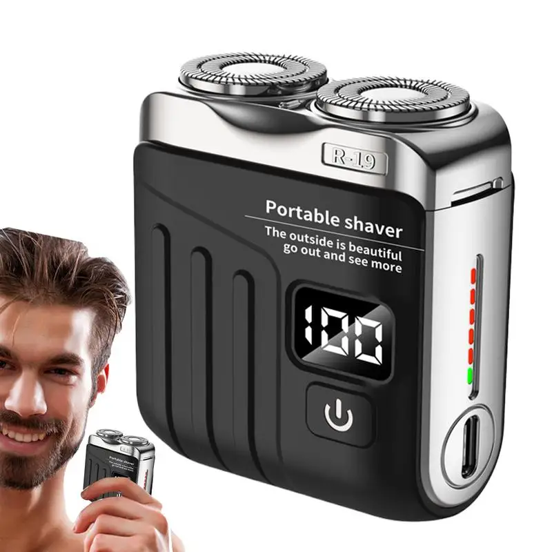 Men's Electric Shaver USB Charge Mini Pocket Travel Razors Beard Body Hair Trimmer Pocket Razors Wet Dry Usb Rechargeable Shaver