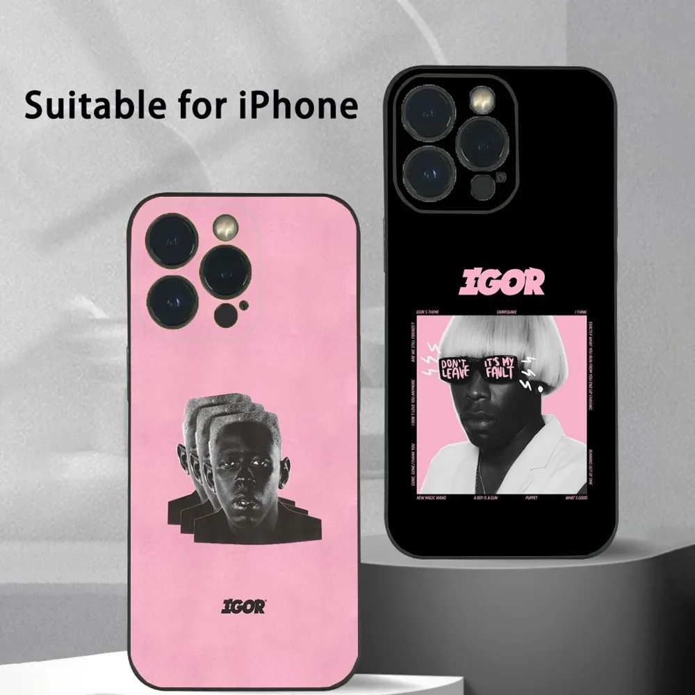 T-Tyler the C-Creator IGOR Phone Case For iPhone 16 15 14 13 12 11 Plus,Pro Max,XS,X,XR,SE,Mini,8,7 Soft Silicone Black Cover