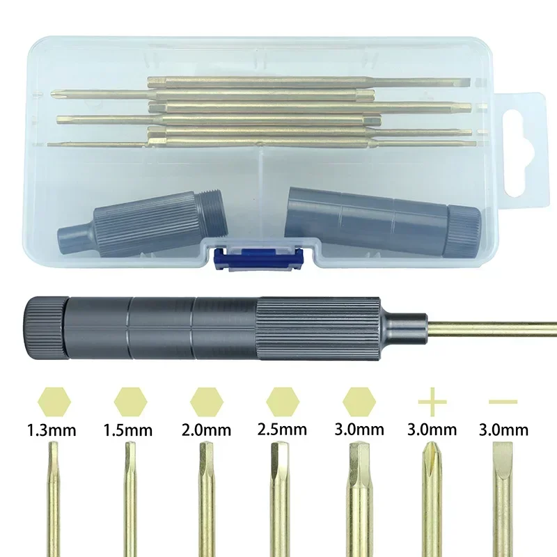 

Portable Screwdriver S2 Ti Plated High Speed Steel Head Inner Six Angle Screwdriver for Rc Car Ship Model Maintenance Tool