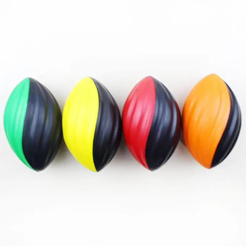 5 Zoll Mini Soft Sponge Spirale Rugby ball Slow Rebound Rugbys Fußball Ball Spielzeug für Kinder Familie Unterhaltung Aktivitäten Lieferungen