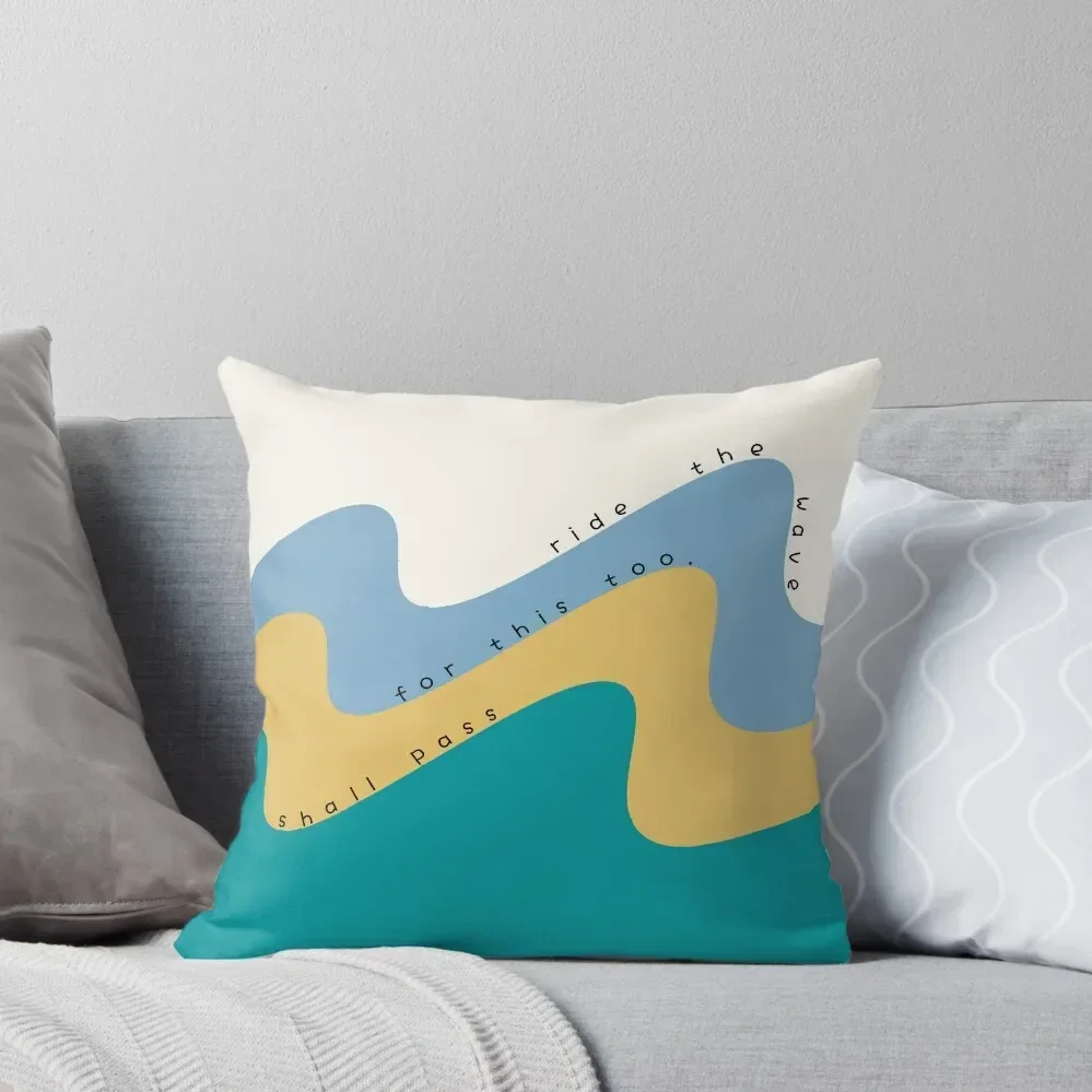 Urge Surfing Ride the Wave Coping Skill for Mental Health Counselor Throw Pillow Rectangular Cushion Cover Cusions Cover pillow