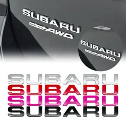 3D Metall Auto Hinten Stamm Emblem Auto Brief Aufkleber Abzeichen Aufkleber für Subaru WRX BRZ DRL XV STI Outback Legacy Forester Impreza