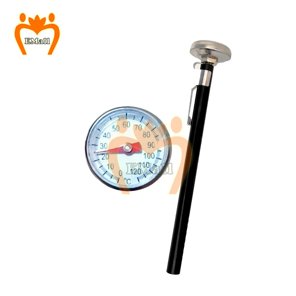 

0-120 Degrees Pointer Type Mini Coffee Thermometer Temperature Sensor Probe 125mm Liquid Food Water Bottle Fryer Thermometers