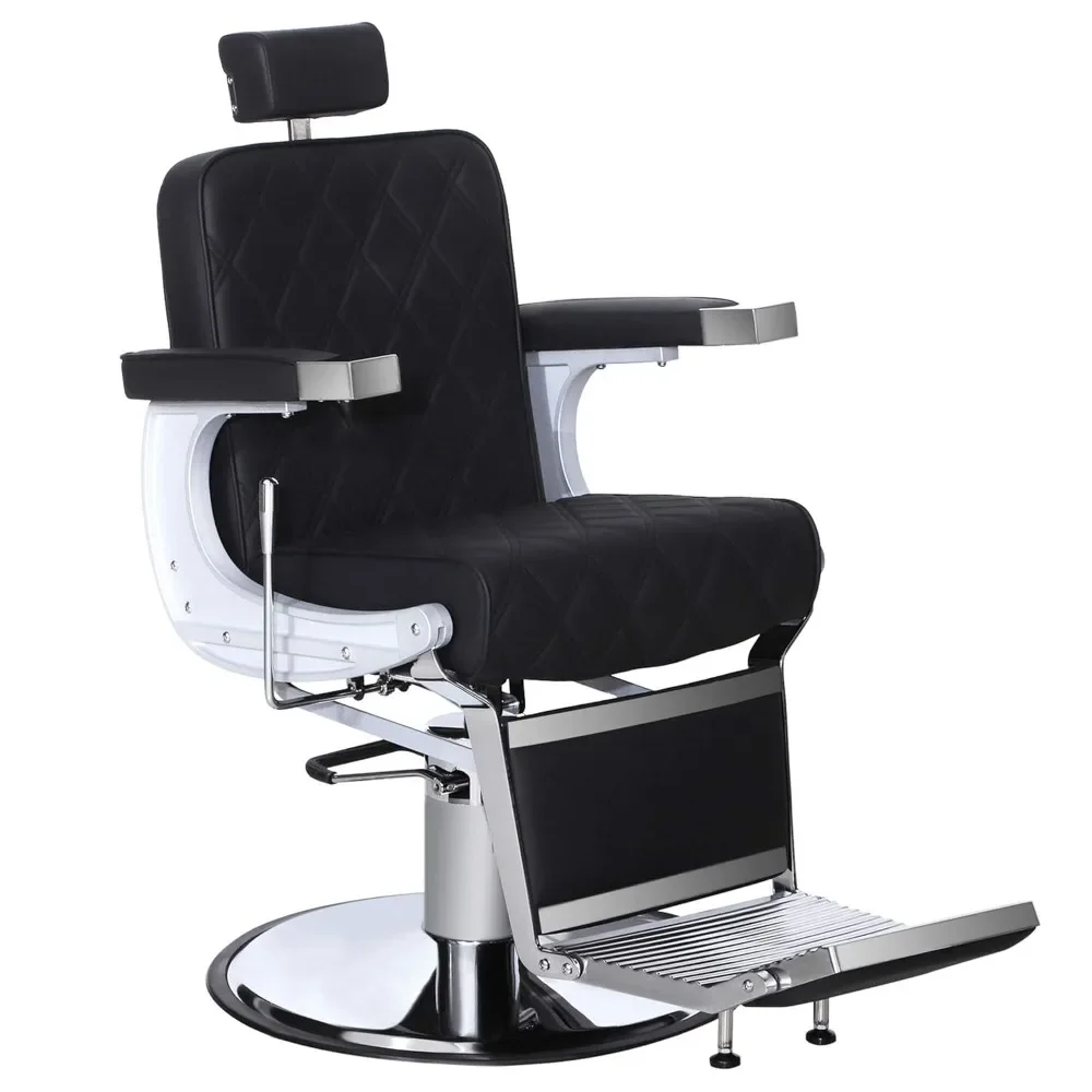 

Heavy Duty Metal Vintage Barber Chair All-Around Hydraulic Tilt Salon Beauty Spa Shampoo Equipment