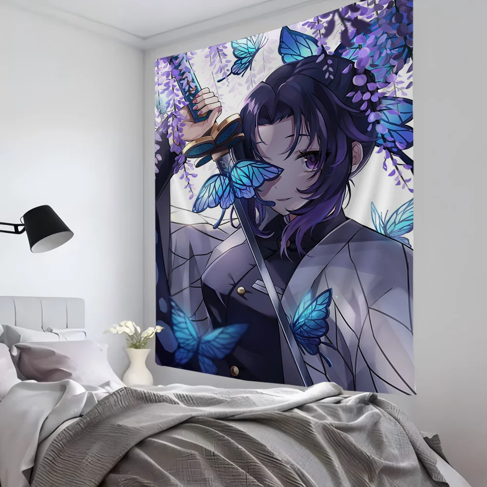 My Hero Academia Kochou Shinobu Tapestry Room Decor Wall Cloth Party Hanging Background Room Decor Baby Room