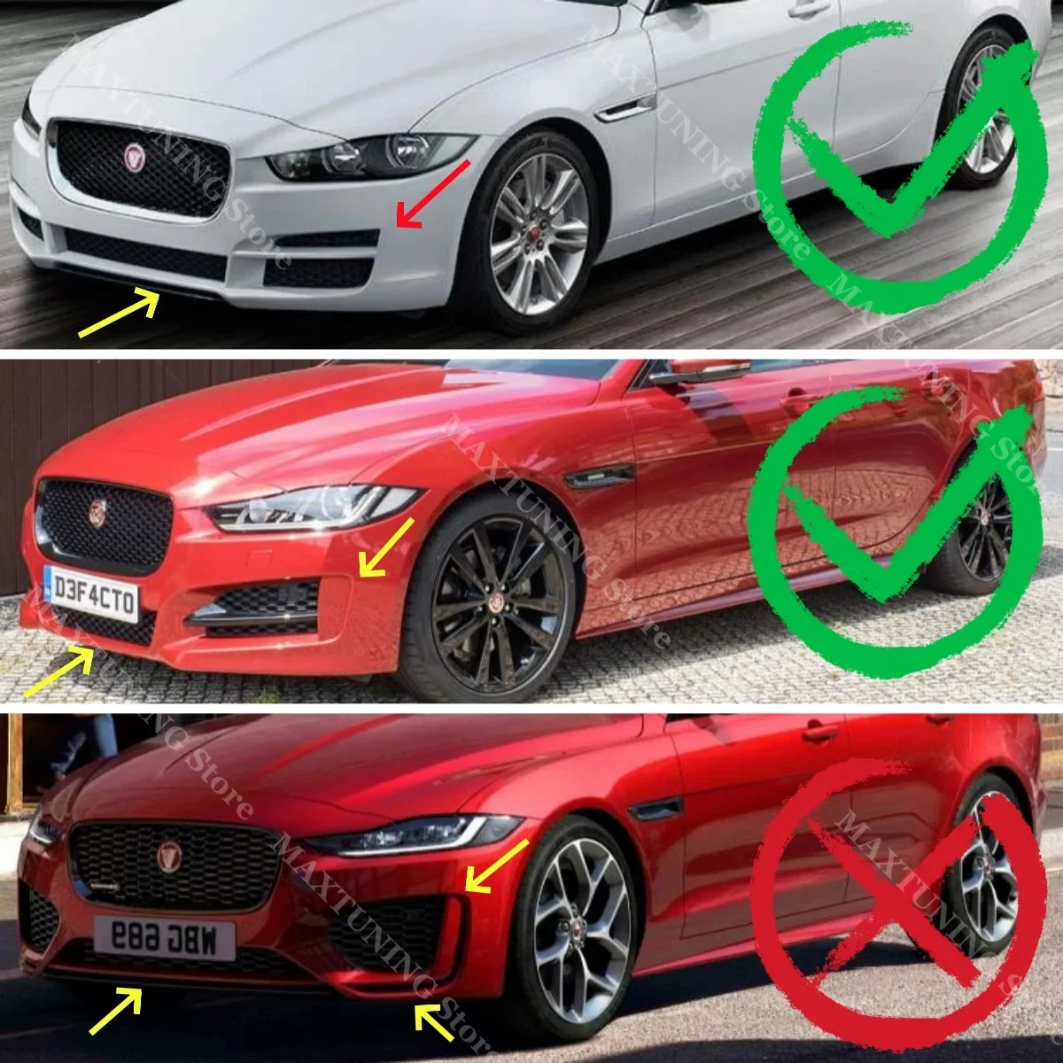 شفة المصد الأمامي لسيارة جاكوار XE S 20d 20t 25t X760 2015-2019 سبويلر الفاصل الناشر الجذع التحديثية التصميم مجموعات الجسم ضبط