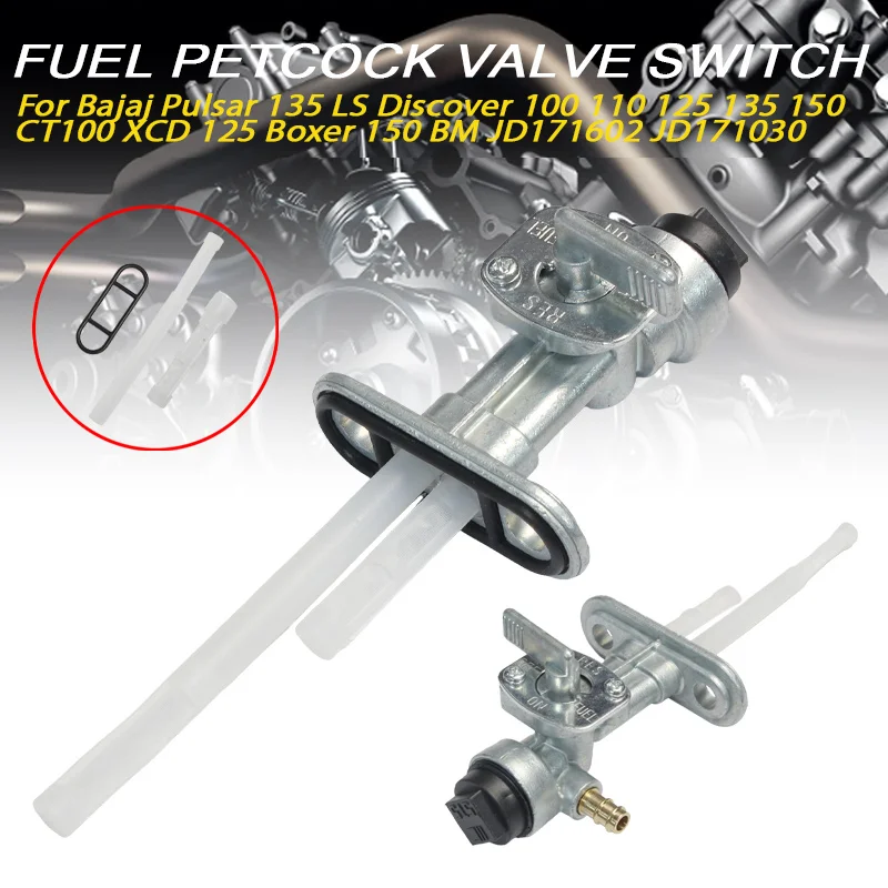 Válvula de Combustible con Grifo para Pulsar 135 LS, Discover 100 110 125 135 150, CT100, XCD 125, Boxer 150 BM, JD171602, JD171030