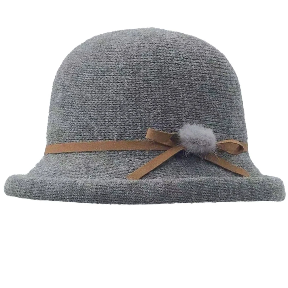Hut mit gerollter Krempe, Herbst und Winter, dünner Stil, japanische Mode, vielseitiger Eimerhut zum Gesichtsschlankheit, Sonnenschutzhut – Detail 5
