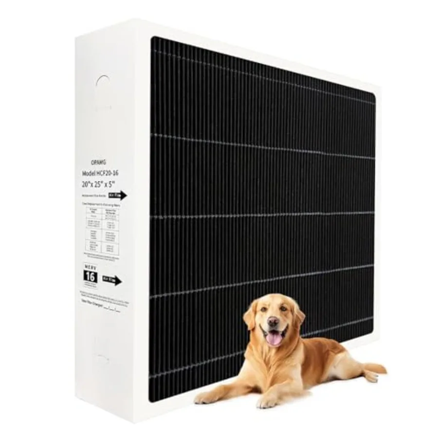 

6675 20x25x5 Воздушный фильтр MERV 16, совместимый с Lennox 6675 и HCC20-28, угольный фильтр Healthy Climate MERV 16 для печного фильтра