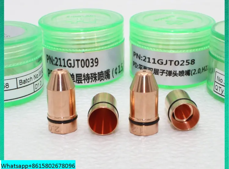 Original laser cutting nozzle D10.5 red copper tellurium copper bullet cutting nozzle single and double layer