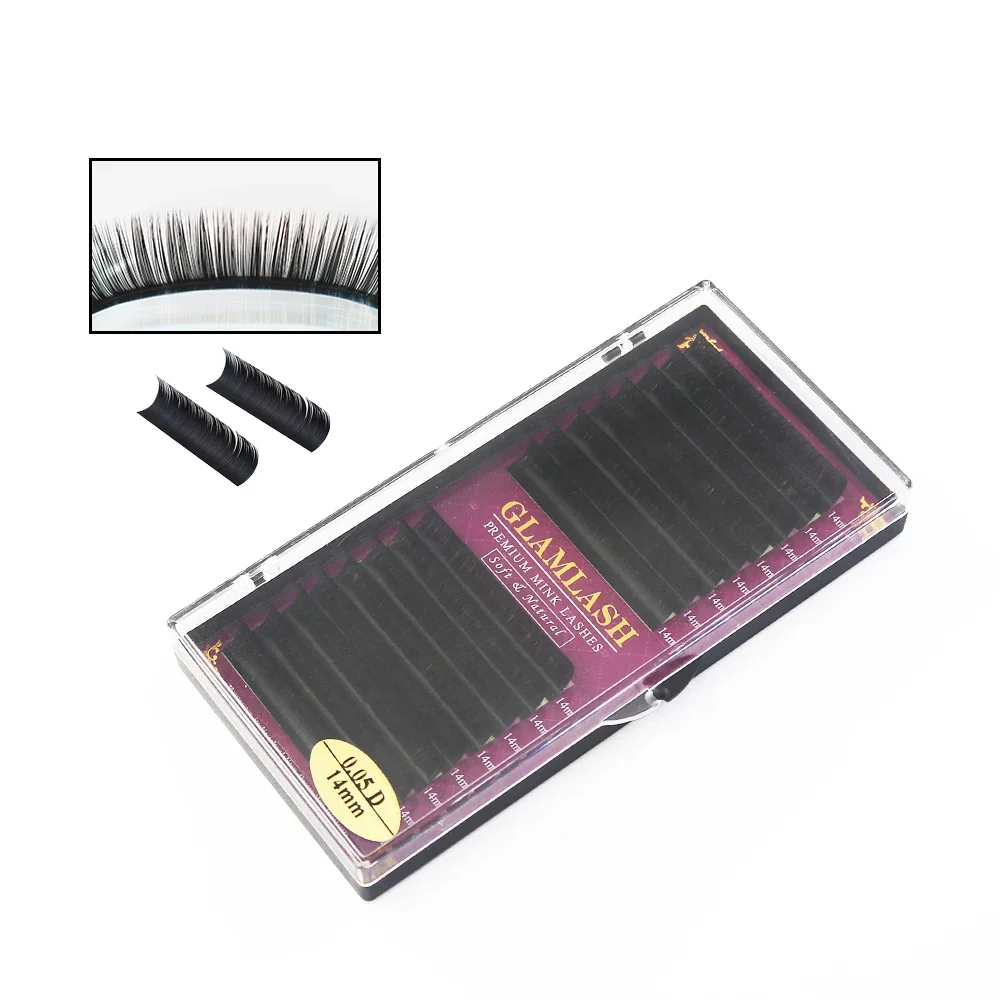 GLAMLASH-pestañas postizas magnéticas naturales, pestañas de visón 3d con rizo BCD, mayor longitud, 7-16mm