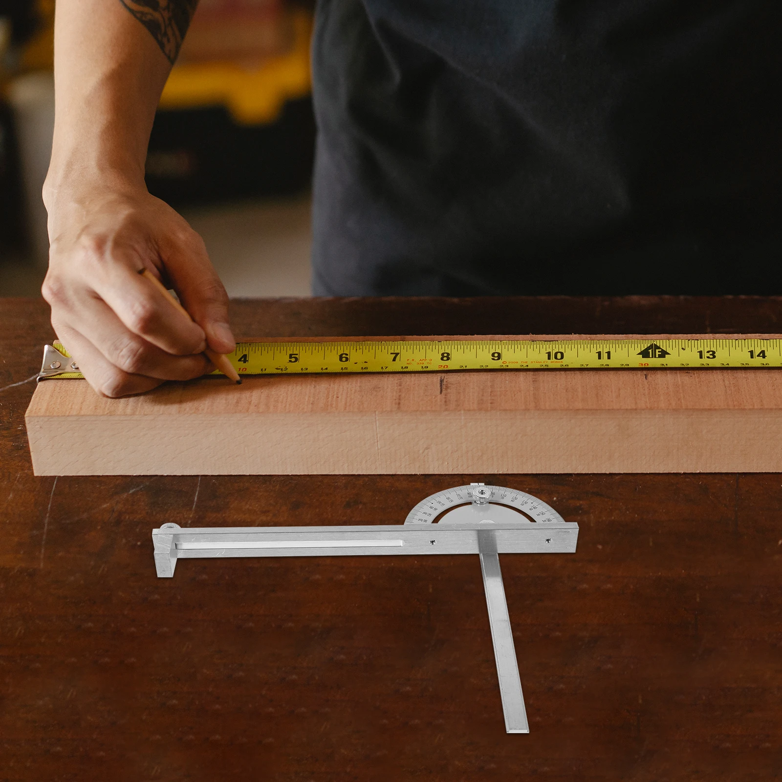 

Table Saw Accessories Gauge Metal Portable Protractor for Woodworking Mini Electric DIY Fence Angle Ruler Mitre Precision