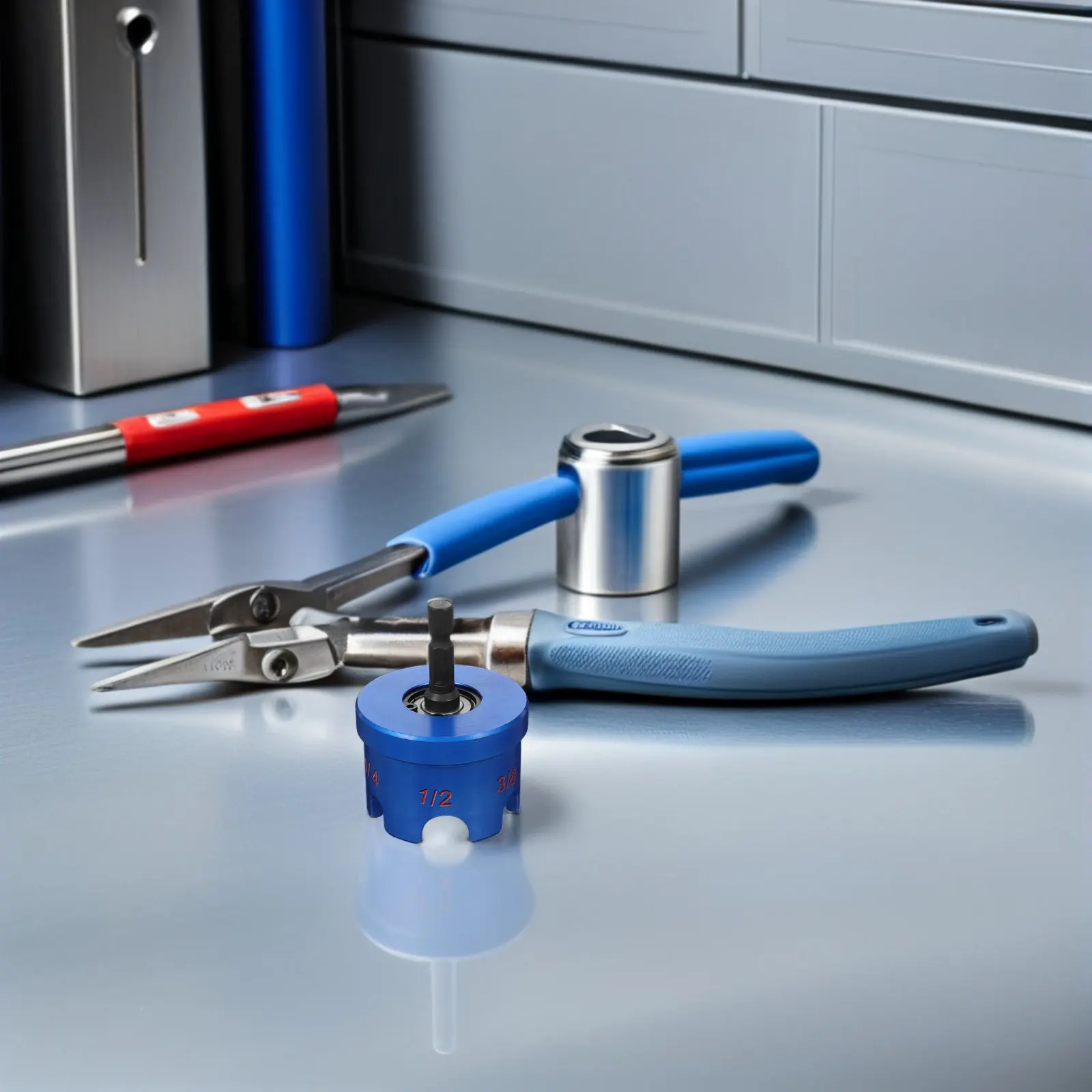 

Насадка-гайковерт для дрели из алюминиевого сплава для резьбовых стержней, эффективный инструмент для извлечения болтов, компактный дизайн