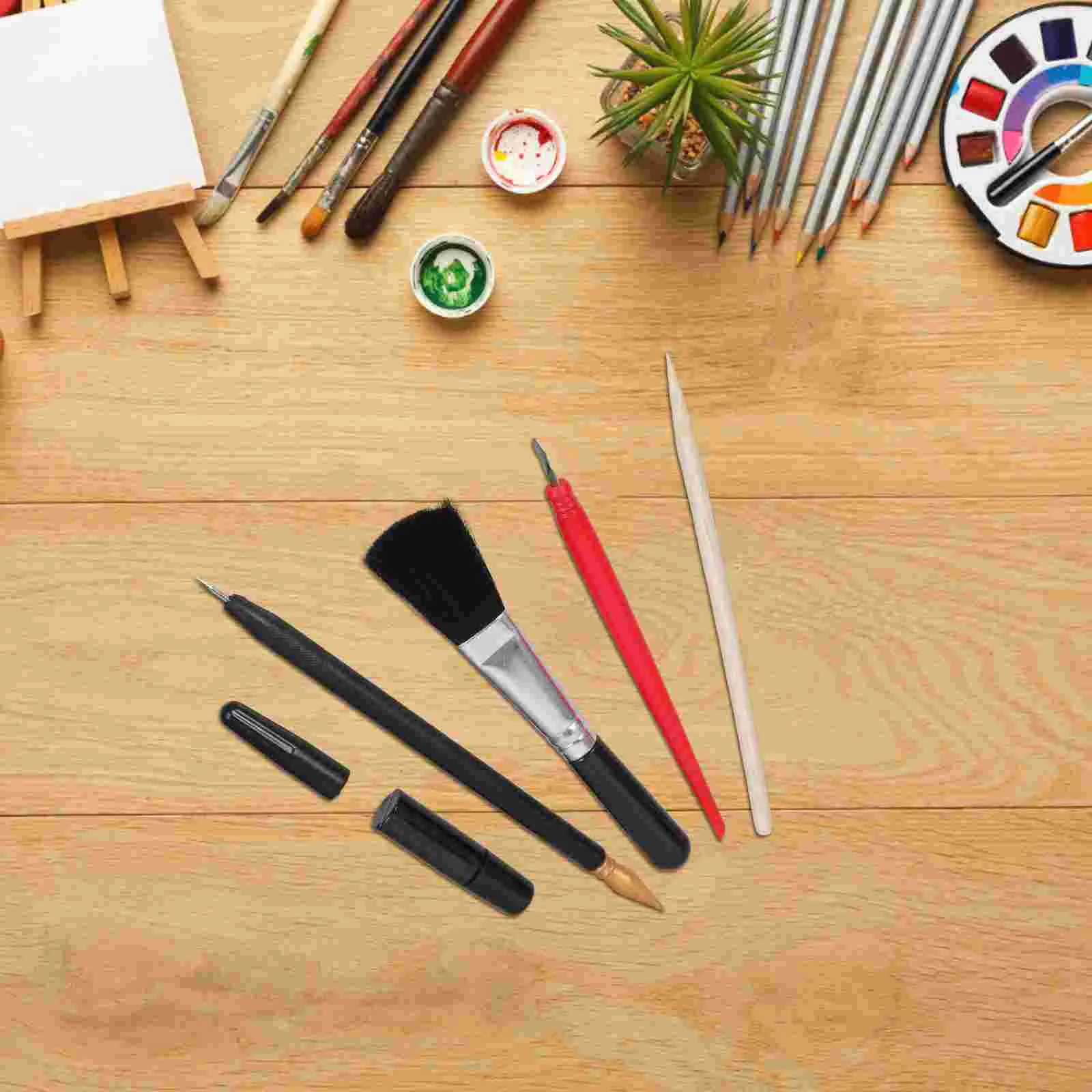 Scratch Painting Tools Scratchboard off Paper Scratcher for Tickets Picture Scratching Pen Metal DIY