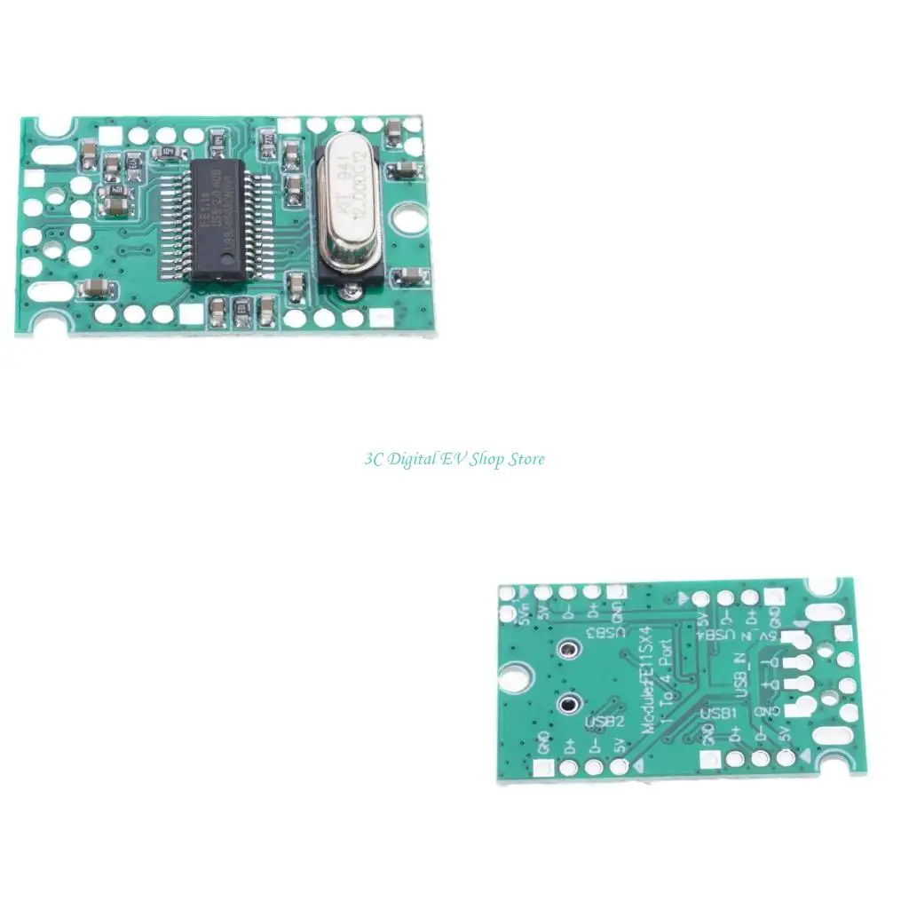 E74D Space Saving Usb 2.0 Expansion Module USB2.0 Expansion Module Splitter 4 in 1 Development Board for Multiple Devices
