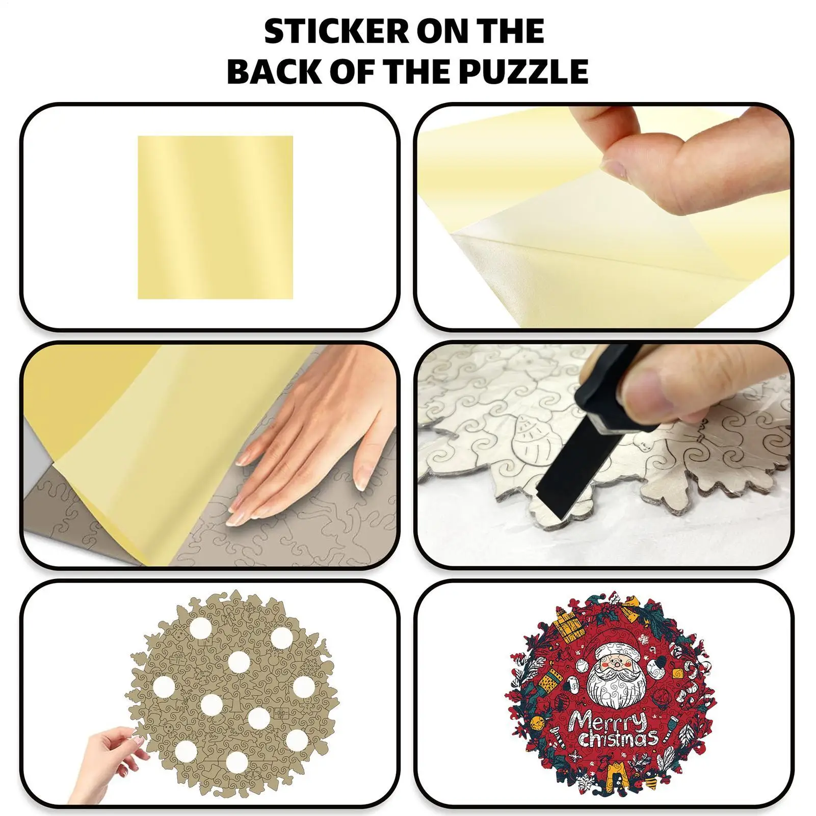 لغز الكبار عيد الميلاد موضوع إكليل تصميم عيد الميلاد الألغاز الخشبية للبالغين للنساء بنين بنات الشباب المراهقين زوج الابن