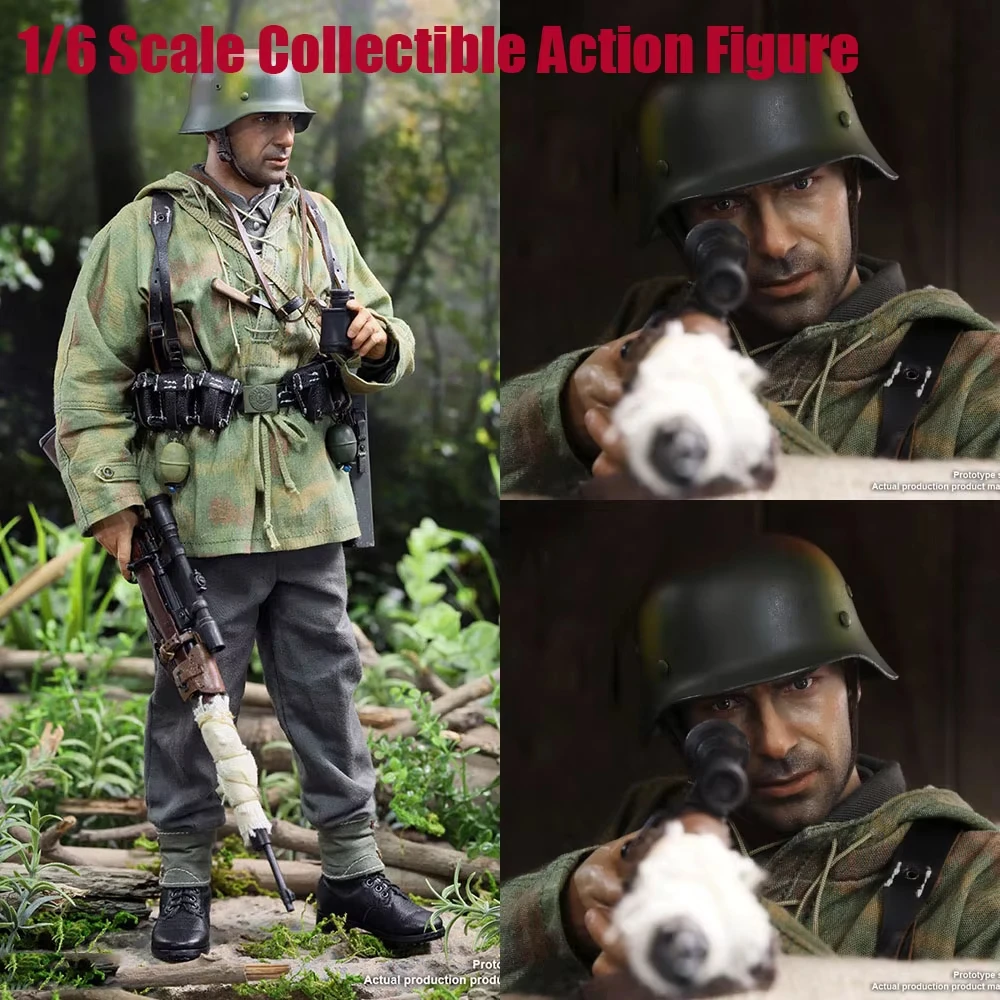 

DID D80163 1/6 Men Soldier Wolfgang Save Soldier Ryan The Sniper Combat Suit Version 12Inch Action Figure Body Model