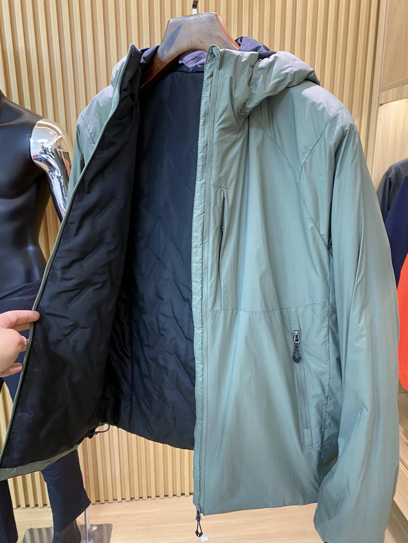 Jaet de algodão quente leve ao ar livre masculino inverno nova chegada high-end funcional faionable urbano sle zíper decoração