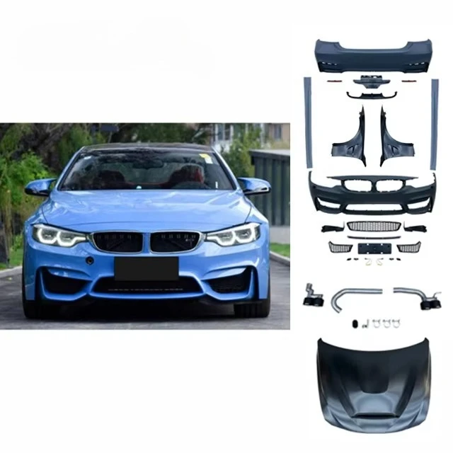 

Комплект обвеса M4 для BMW 4 серии F32 F33 F36 (2014-2019): передний и задний бамперы, передняя решетка, крылья, капот, боковые пороги