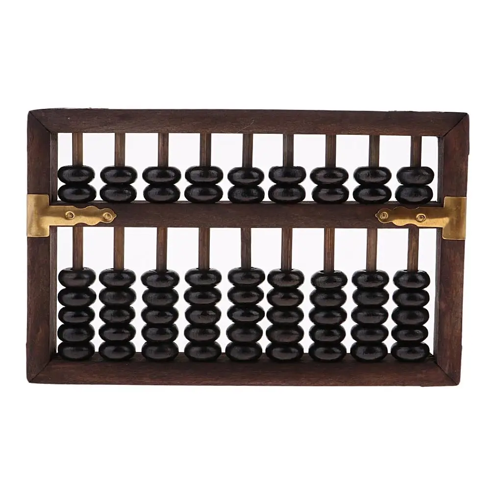 Abacus Abacus ลูกคิดไม้ เลขคณิตการศึกษา x4.52x0.98inch